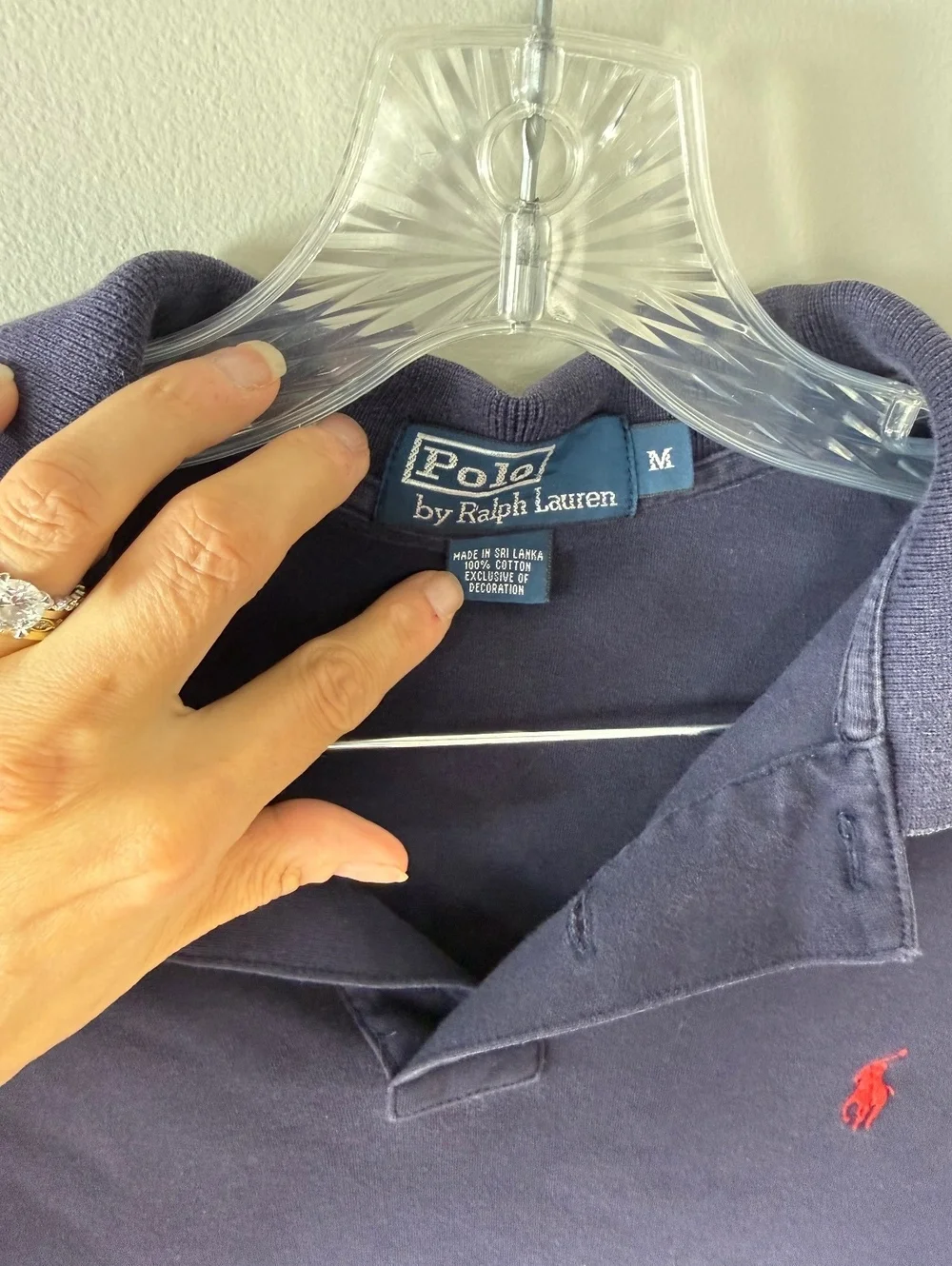 Polo Ralph Lauren Classic Navy Blue Men's Polo Shirt Medium